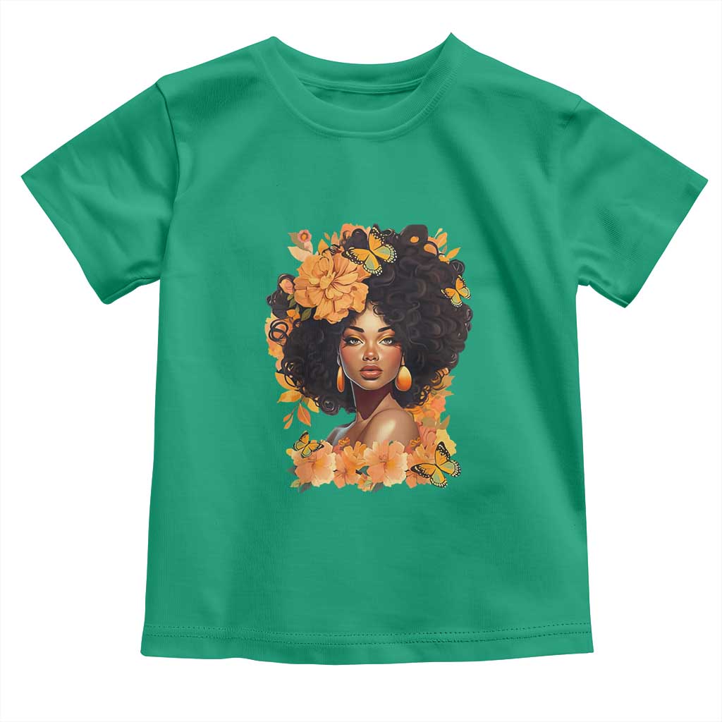 Black Women Unapologetically Dope Juneteenth Black History Toddler T Shirt TS01 Irish Green Print Your Wear