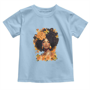 Black Women Unapologetically Dope Juneteenth Black History Toddler T Shirt TS01 Light Blue Print Your Wear