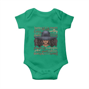 African Black History Baby Onesie African American Ladies Juneteenth TS01 Irish Green Print Your Wear