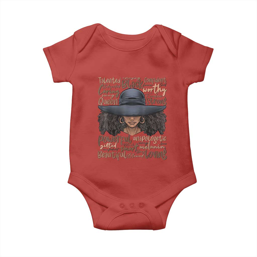 African Black History Baby Onesie African American Ladies Juneteenth TS01 Red Print Your Wear