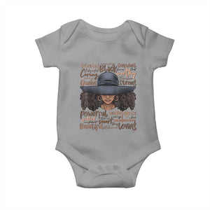 African Black History Baby Onesie African American Ladies Juneteenth TS01 Sport Gray Print Your Wear