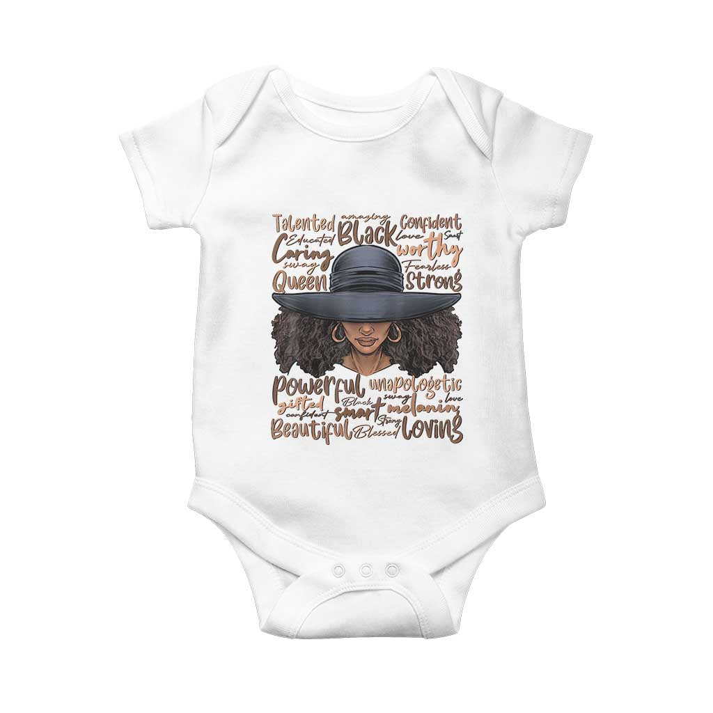 African Black History Baby Onesie African American Ladies Juneteenth TS01 White Print Your Wear
