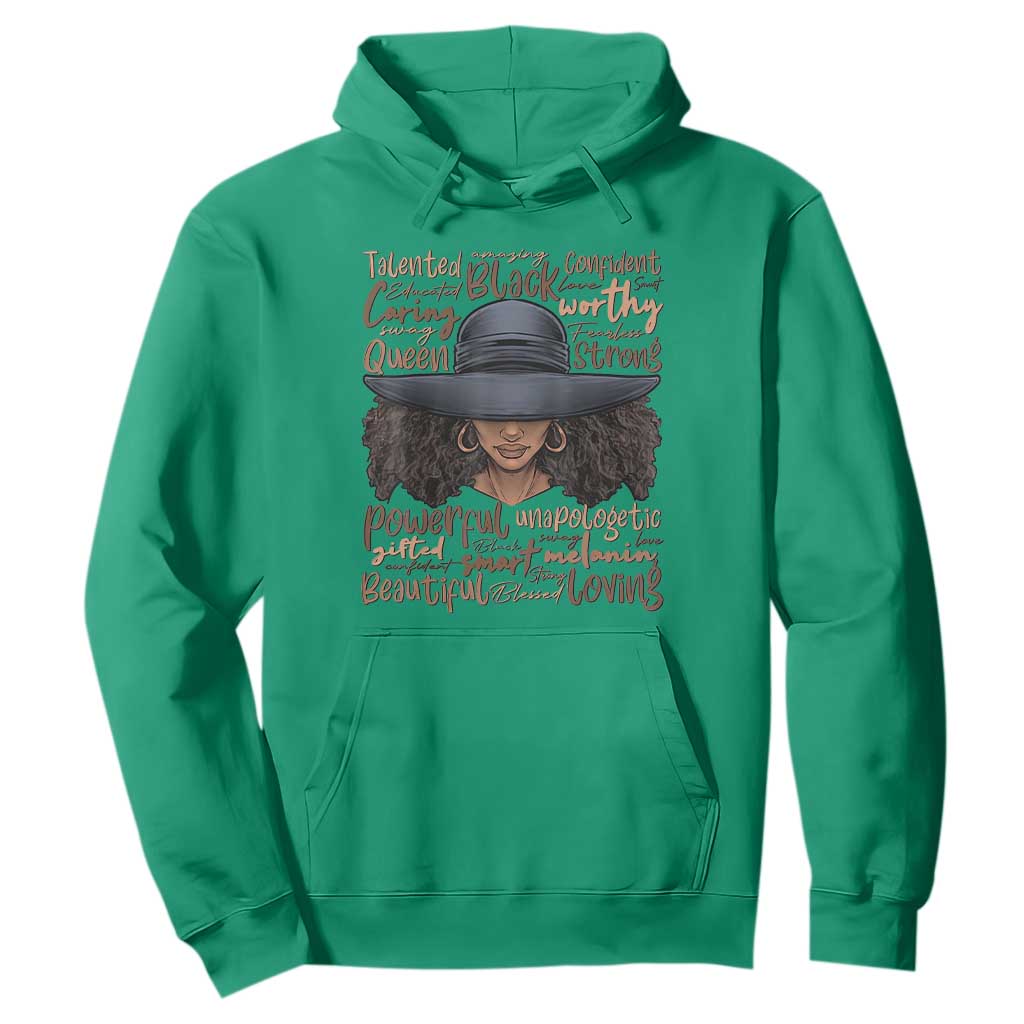 African Black History African American Ladies Juneteenth Hoodie TS01 Irish Green Printyourwear