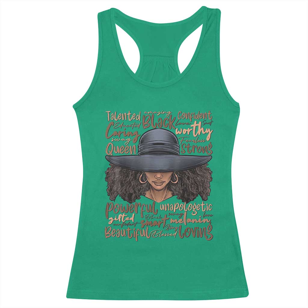 African Black History Racerback Tank Top African American Ladies Juneteenth TS01 Irish Green Print Your Wear