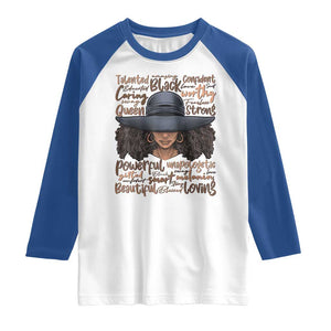 African Black History Raglan Shirt African American Ladies Juneteenth TS01 White Royal Print Your Wear