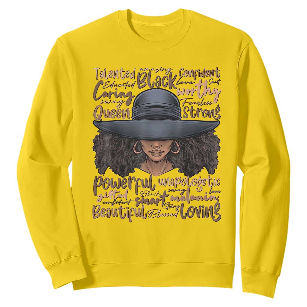 African Black History African American Ladies Juneteenth Sweatshirt TS01 Daisy Printyourwear