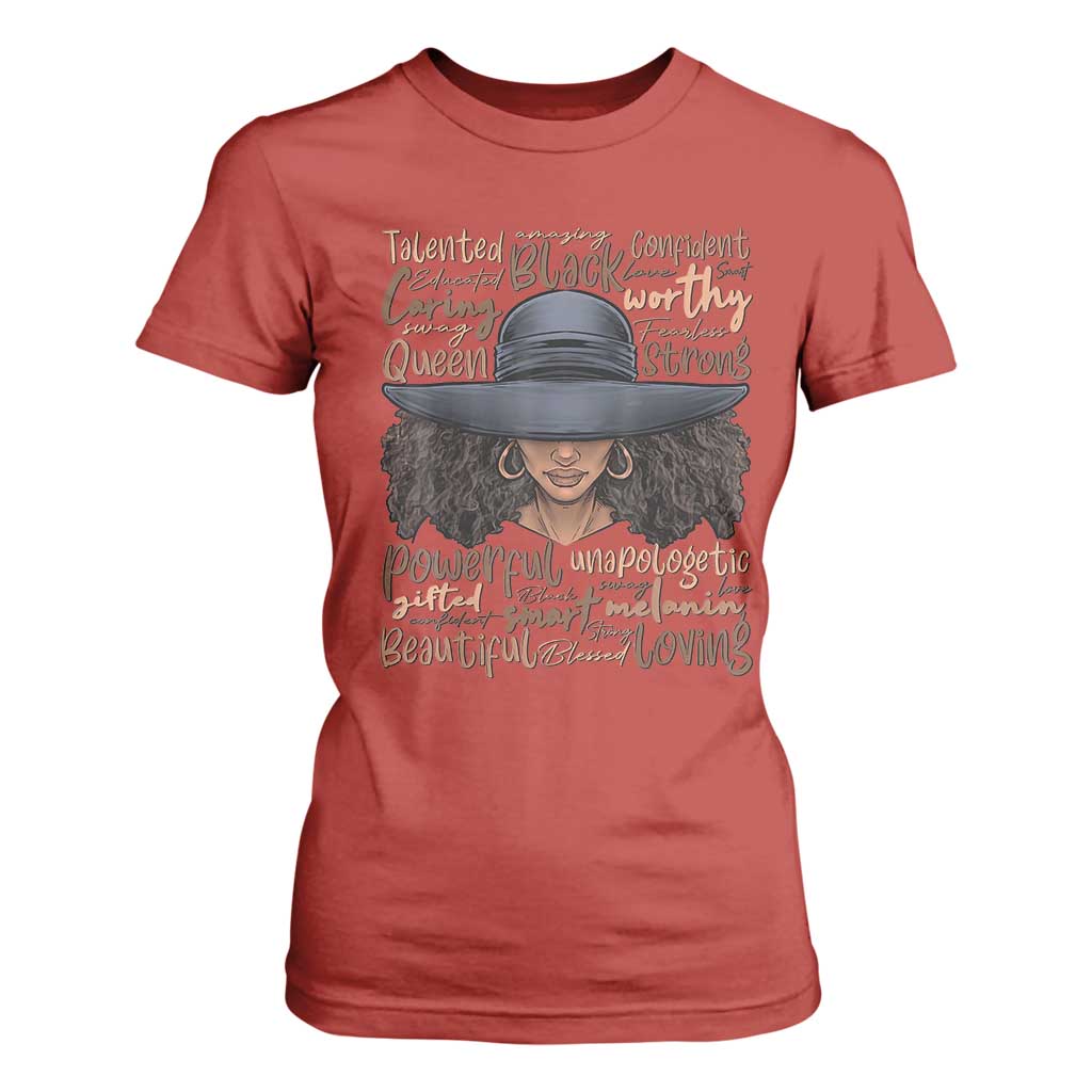 African Black History T Shirt For Women African American Ladies Juneteenth TS01 Red Print Your Wear