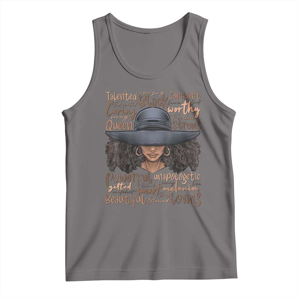 African Black History Tank Top African American Ladies Juneteenth TS01 Deep Heather Print Your Wear