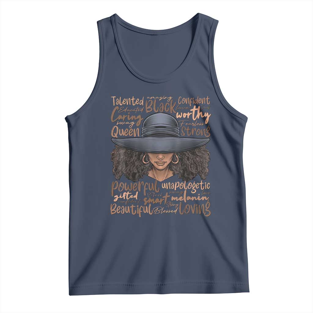 African Black History Tank Top African American Ladies Juneteenth TS01 Navy Print Your Wear