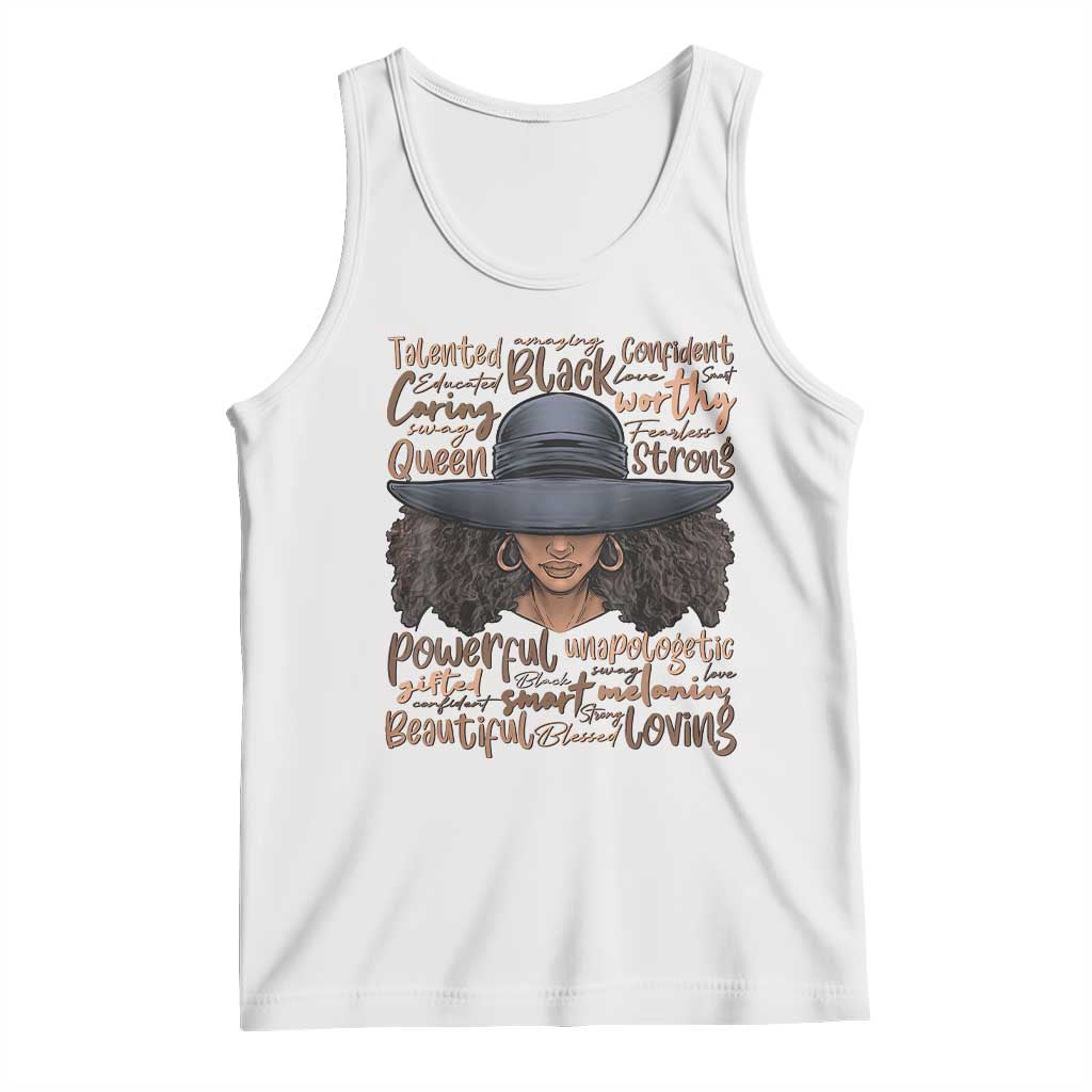 African Black History Tank Top African American Ladies Juneteenth TS01 White Print Your Wear