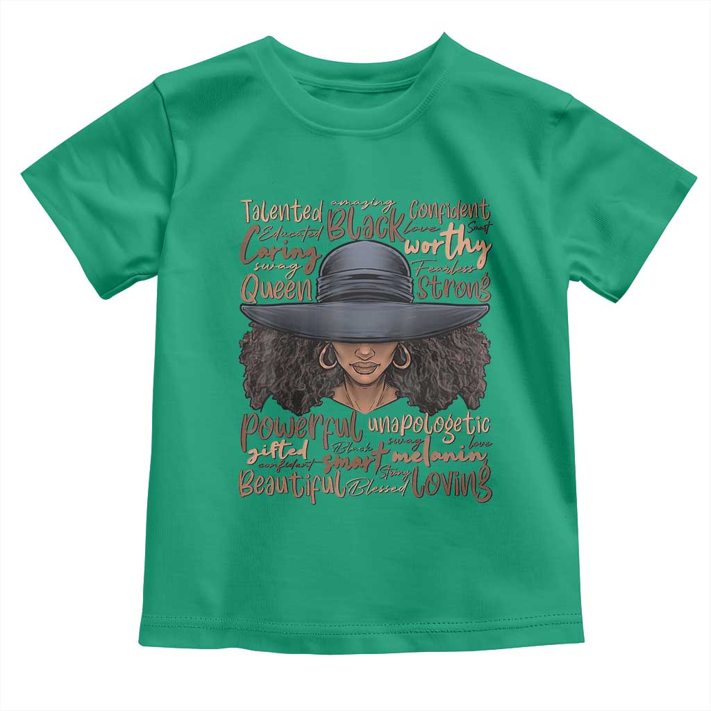 African Black History Toddler T Shirt African American Ladies Juneteenth TS01 Irish Green Print Your Wear