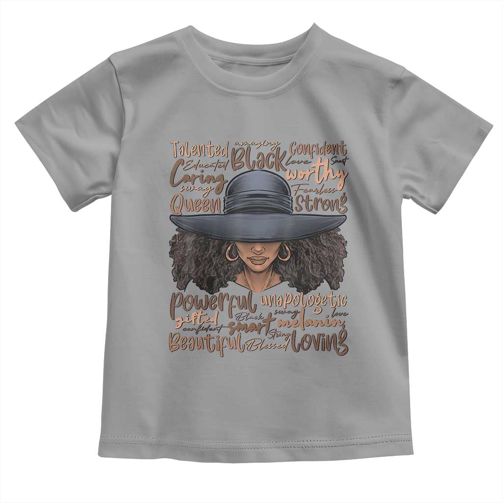 African Black History Toddler T Shirt African American Ladies Juneteenth TS01 Sport Gray Print Your Wear
