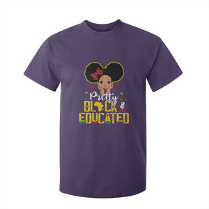 Pretty Black and Educated T Shirt For Kid I Am The Strong Afro Queen TS01 Purple Print Your Wear