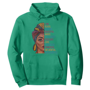 Afro Woman Hoodie Beautiful Magic TS01 Irish Green Printyourwear