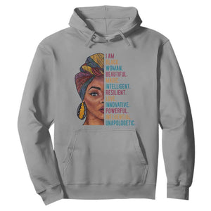 Afro Woman Hoodie Beautiful Magic TS01 Sport Gray Printyourwear