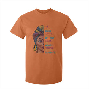 Black Woman T Shirt For Kid Beautiful Magic Intelligent Resilient Love African American Pride TS01 Orange Print Your Wear