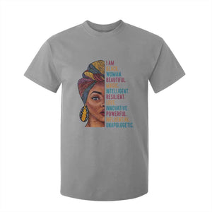 Black Woman T Shirt For Kid Beautiful Magic Intelligent Resilient Love African American Pride TS01 Sport Gray Print Your Wear