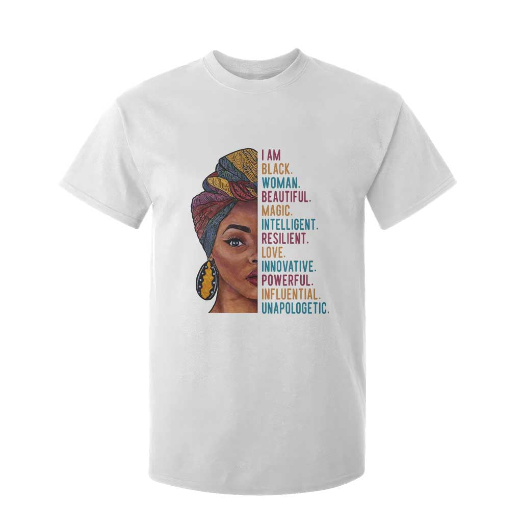 Black Woman T Shirt For Kid Beautiful Magic Intelligent Resilient Love African American Pride TS01 White Print Your Wear
