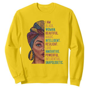 Afro Woman Sweatshirt Beautiful Magic TS01 Daisy Printyourwear
