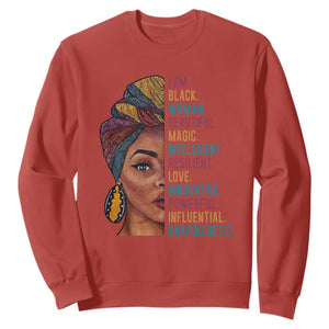 Afro Woman Sweatshirt Beautiful Magic TS01 Red Printyourwear
