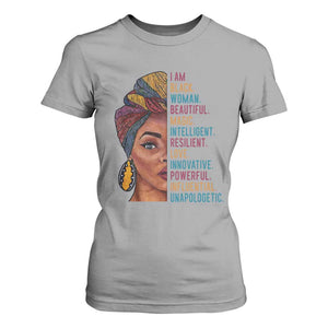 Black Woman T Shirt For Women Beautiful Magic Intelligent Resilient Love African American Pride TS01 Sport Gray Print Your Wear