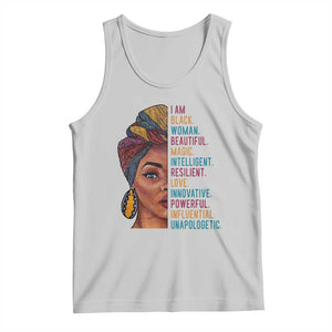 Black Woman Tank Top Beautiful Magic Intelligent Resilient Love African American Pride TS01 Ash Print Your Wear