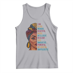 Black Woman Tank Top Beautiful Magic Intelligent Resilient Love African American Pride TS01 Athletic Heather Print Your Wear