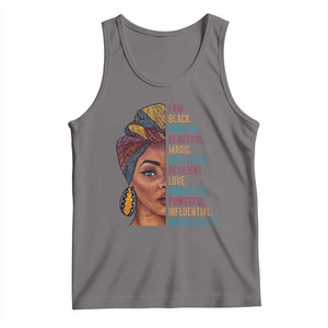 Black Woman Tank Top Beautiful Magic Intelligent Resilient Love African American Pride TS01 Deep Heather Print Your Wear