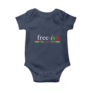Free-ish Since 1865 Baby Onesie Juneteenth Freedom Emancipation Black History TS01 Navy Print Your Wear