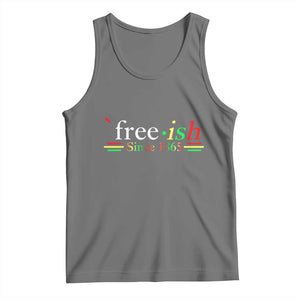 Free-ish Since 1865 Tank Top Juneteenth Freedom Emancipation Black History TS01 Black Heather Print Your Wear
