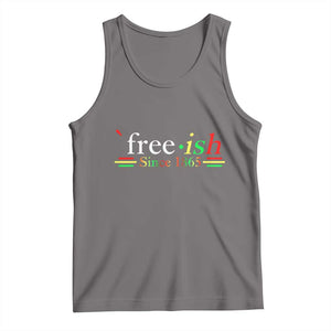 Free-ish Since 1865 Tank Top Juneteenth Freedom Emancipation Black History TS01 Deep Heather Print Your Wear