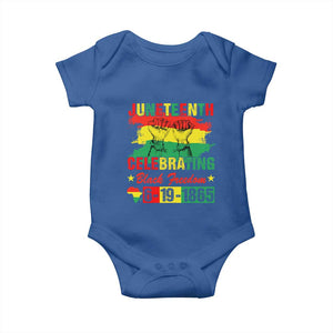 Juneteenth 1865 Baby Onesie Celebrating Black Freedom June 19th African American TS01 Royal Blue Print Your Wear