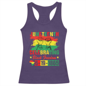 Juneteenth 1865 Racerback Tank Top Celebrating Black Freedom June 19th African American TS01 Purple Print Your Wear