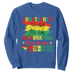 Juneteenth Celebrating Black Freedom 1865 African American Sweatshirt TS01 Royal Blue Printyourwear