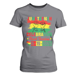 Juneteenth 1865 T Shirt For Women Celebrating Black Freedom June 19th African American TS01 Charcoal Print Your Wear