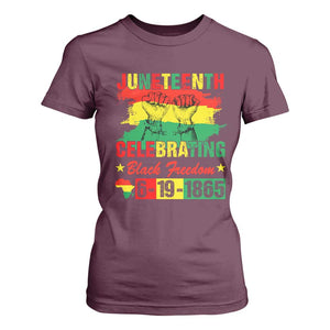 Juneteenth 1865 T Shirt For Women Celebrating Black Freedom June 19th African American TS01 Maroon Print Your Wear