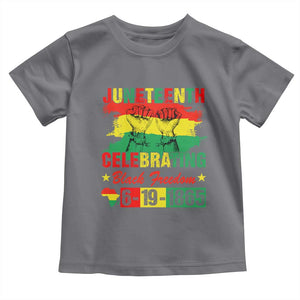 Juneteenth 1865 Toddler T Shirt Celebrating Black Freedom June 19th African American TS01 Charcoal Print Your Wear