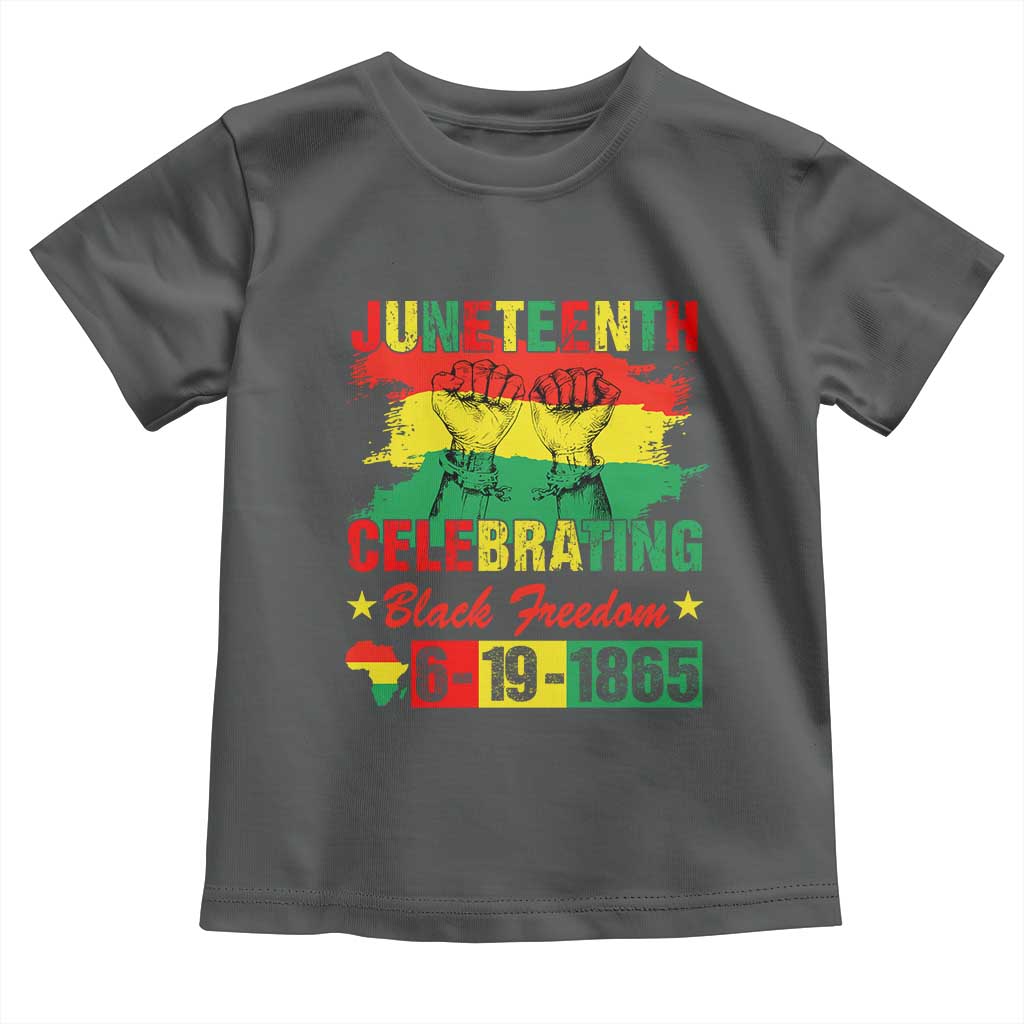 Juneteenth 1865 Toddler T Shirt Celebrating Black Freedom June 19th African American TS01 Dark Heather Print Your Wear