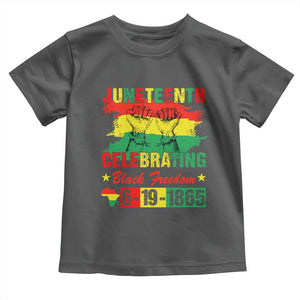Juneteenth 1865 Toddler T Shirt Celebrating Black Freedom June 19th African American TS01 Dark Heather Print Your Wear