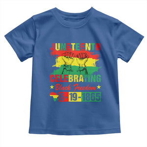 Juneteenth 1865 Toddler T Shirt Celebrating Black Freedom June 19th African American TS01 Royal Blue Print Your Wear