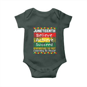 Juneteenth Is My Independence Day Baby Onesie Black Pride Melanin TS01 Print Your Wear