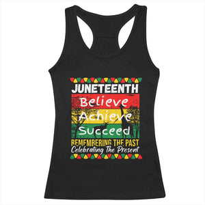 Juneteenth Is My Independence Day Racerback Tank Top Black Pride Melanin TS01 Black Print Your Wear