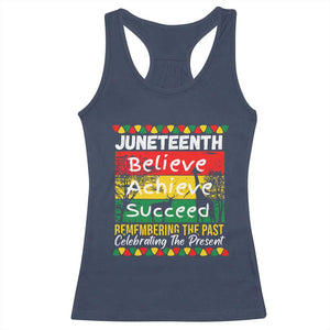 Juneteenth Is My Independence Day Racerback Tank Top Black Pride Melanin TS01 Navy Print Your Wear