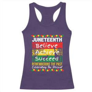 Juneteenth Is My Independence Day Racerback Tank Top Black Pride Melanin TS01 Purple Print Your Wear
