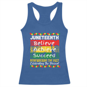 Juneteenth Is My Independence Day Racerback Tank Top Black Pride Melanin TS01 Royal Blue Print Your Wear