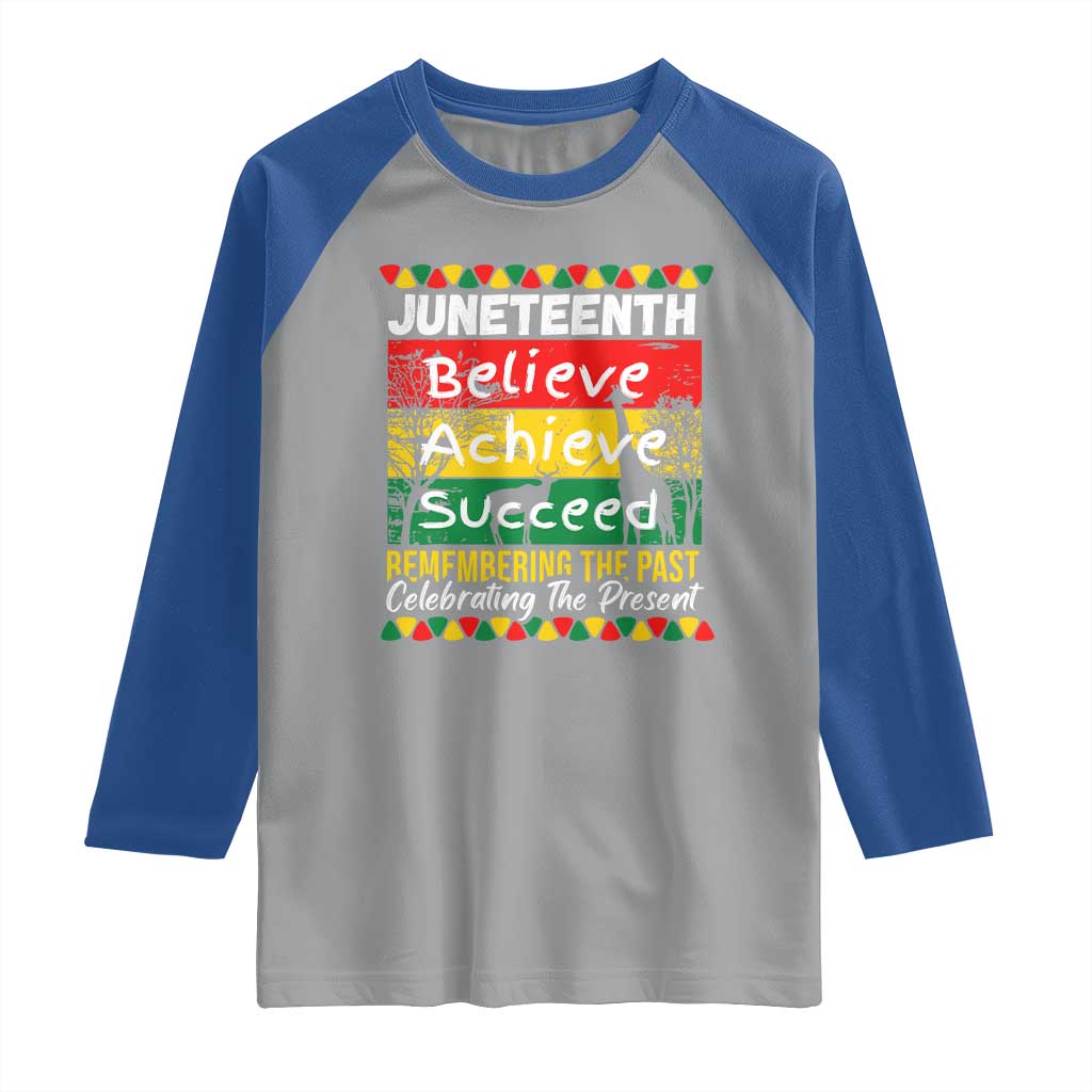 Juneteenth Is My Independence Day Raglan Shirt Black Pride Melanin TS01 Sport Gray Royal Print Your Wear