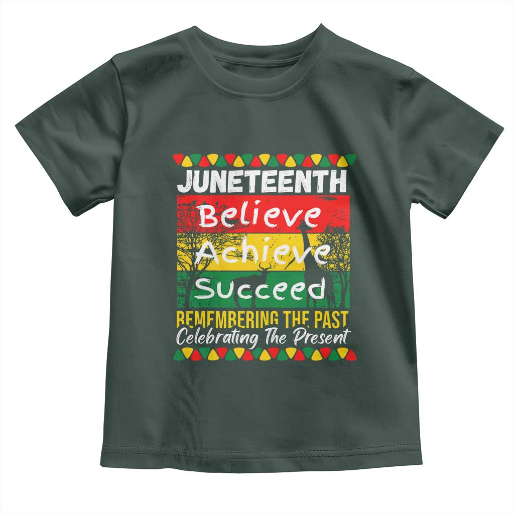 Juneteenth Is My Independence Day Toddler T Shirt Black Pride Melanin TS01 Dark Forest Green Print Your Wear