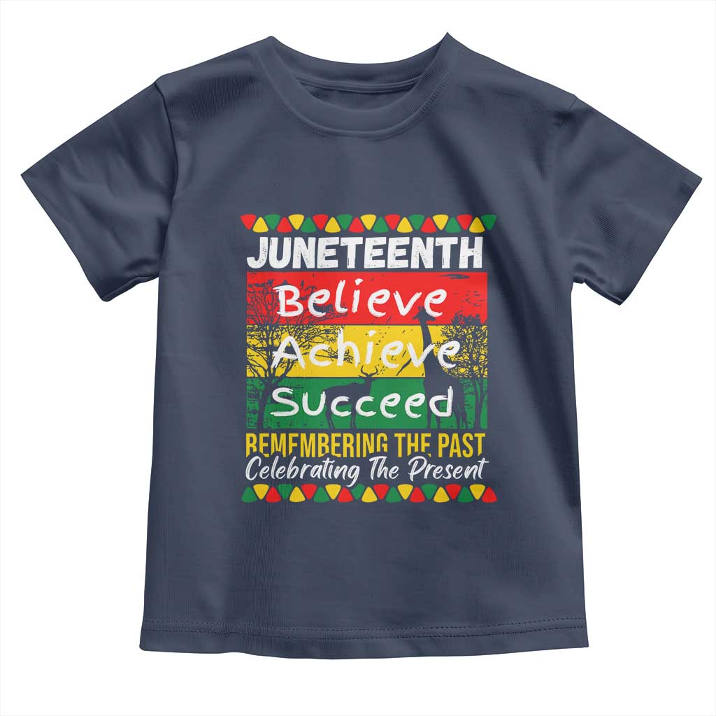 Juneteenth Is My Independence Day Toddler T Shirt Black Pride Melanin TS01 Navy Print Your Wear