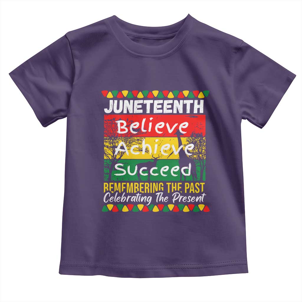Juneteenth Is My Independence Day Toddler T Shirt Black Pride Melanin TS01 Purple Print Your Wear