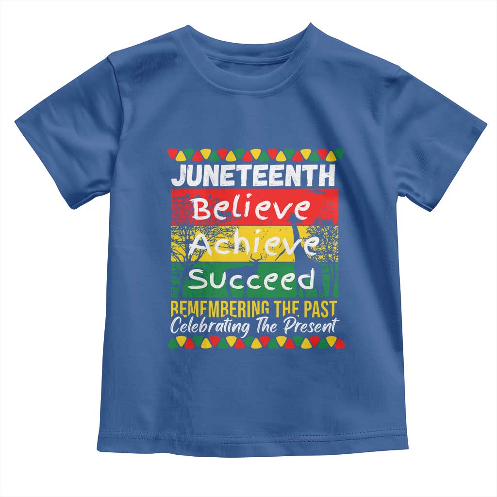 Juneteenth Is My Independence Day Toddler T Shirt Black Pride Melanin TS01 Royal Blue Print Your Wear